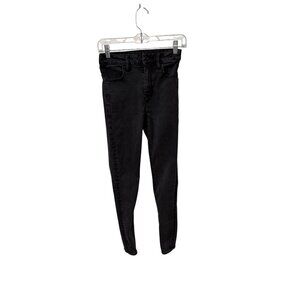 American Eagle Black grey Next Level Stretch Skinny Jeans Womens Size 2